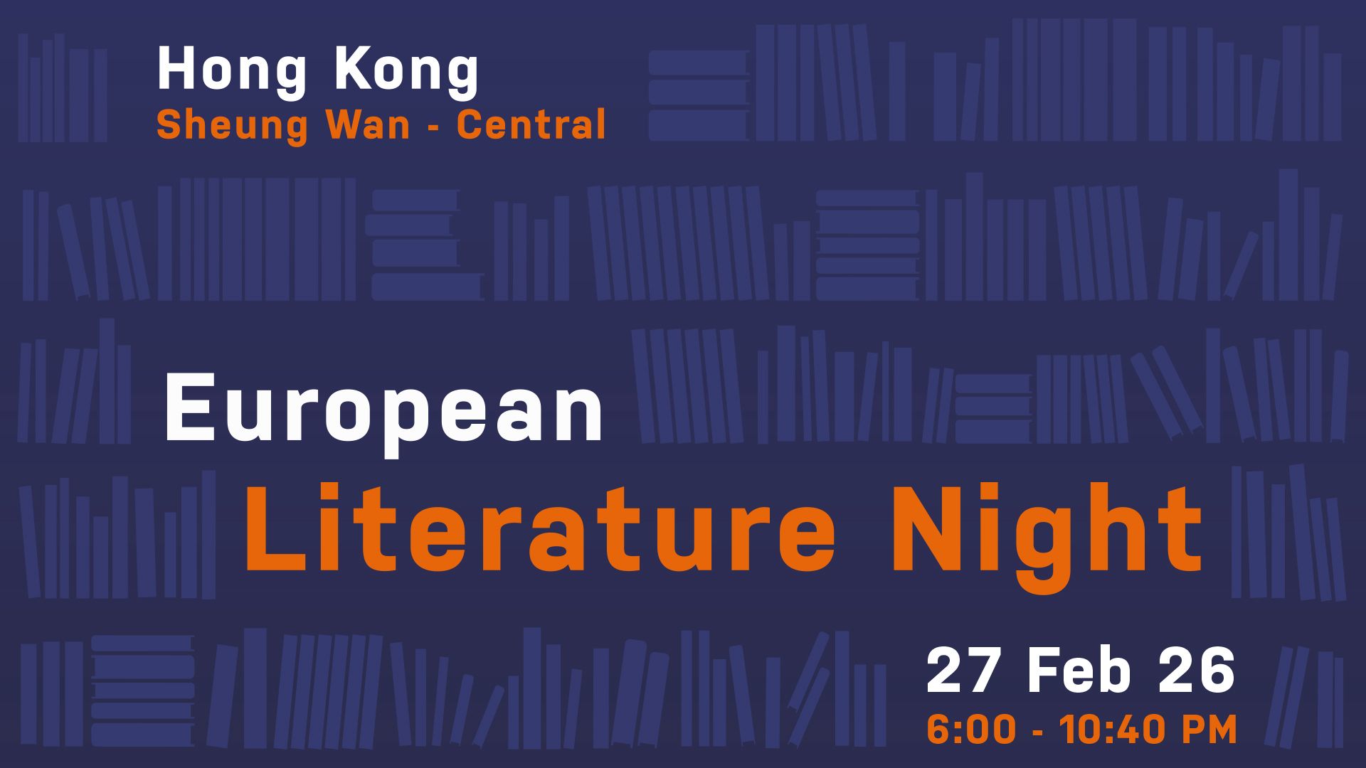 European Literature Night – 3rd Edition 2026 
